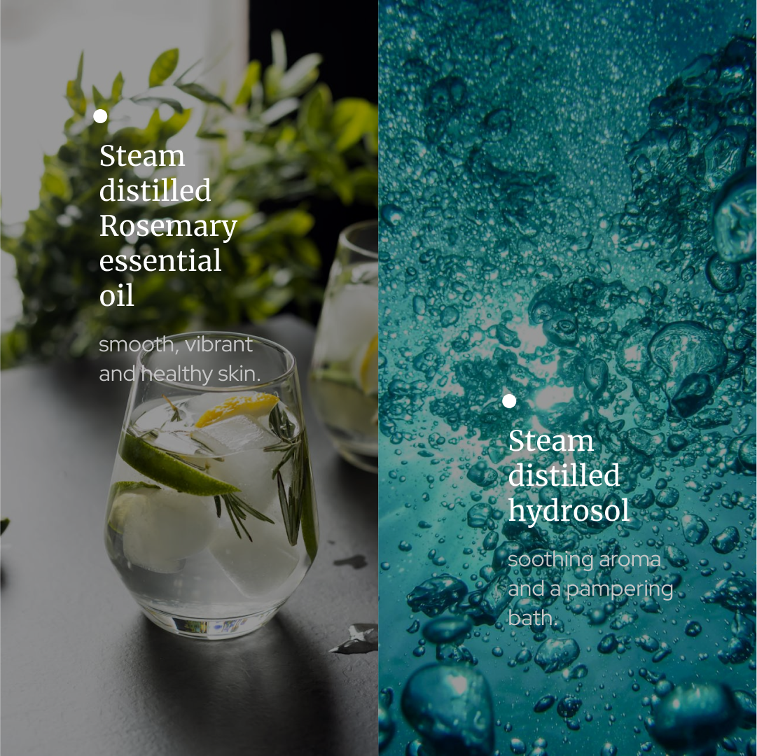 Combo of Rosemary Essential oil + Rosemary Herb Water + Cold Pressed Jojoba Oil